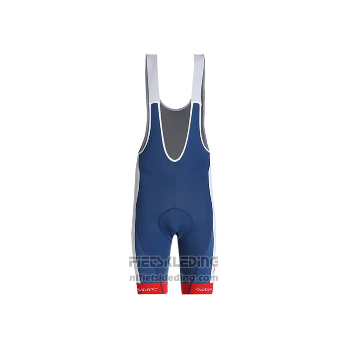 2021 Fietskleding Direct Energie Blauw Rood Wit Korte Mouwen en Koersbroek